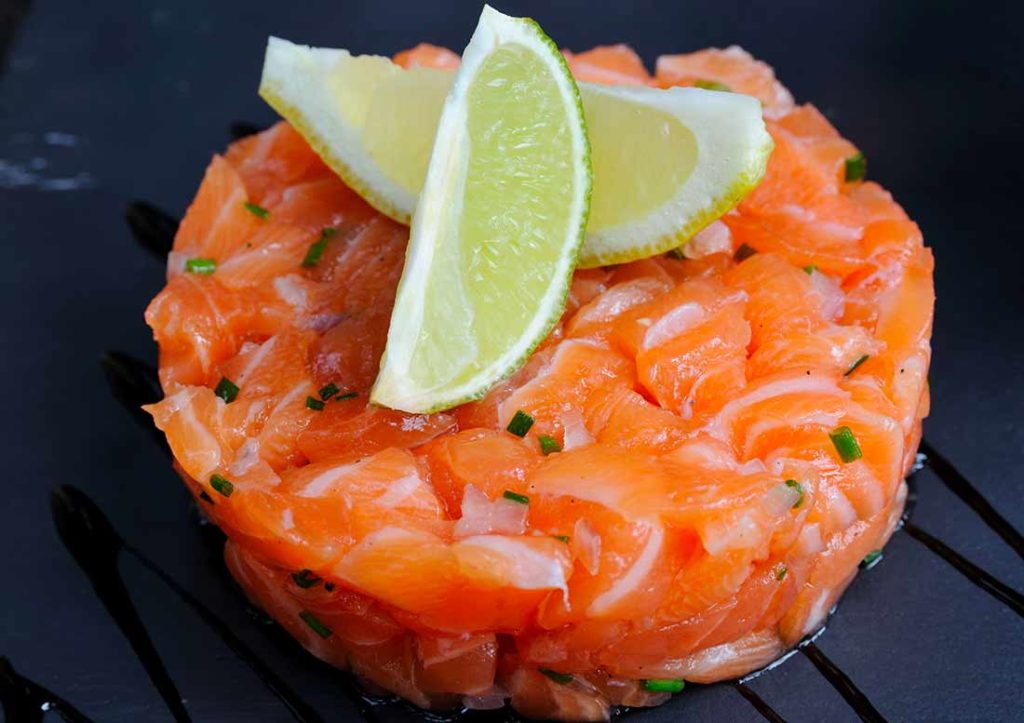 Como hacer un tartar de salmon